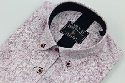 ML273151 SQUAT SS PRINT SHIRT BURGUNDY