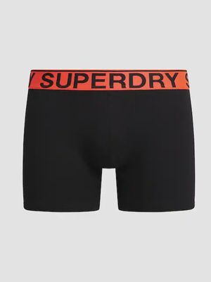 SUPERDRY BOXER TRIPLE PACK KHAKI STRIPE/KHAKI GRIT/BLACK M3110452B