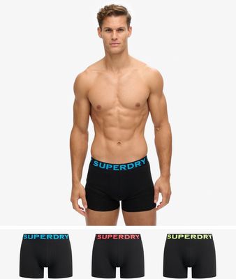 SUPERDRY BOXER TRIPLE PACK BLACK/NEON  M3110452B