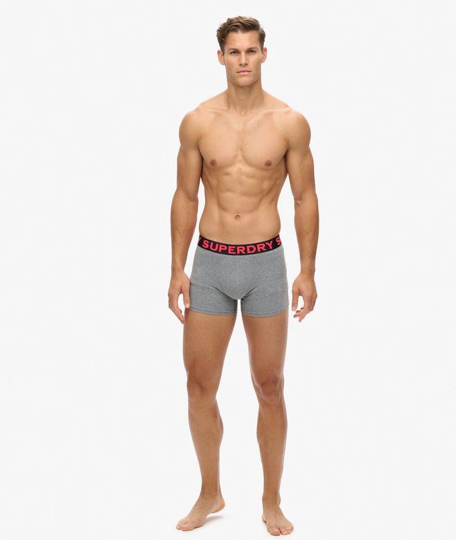 SUPERDRY BOXER TRIPLE PACK GREY MARL M3110452B