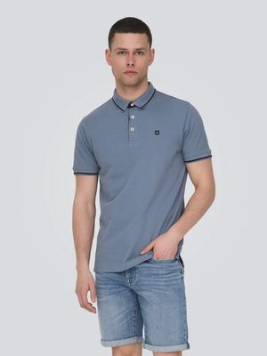 ONSFLETCHER SLIM SS POLO FLINT STONE 22024827