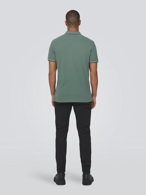 ONSFLETCHER SLIM SS POLO DARK FOREST 22024827