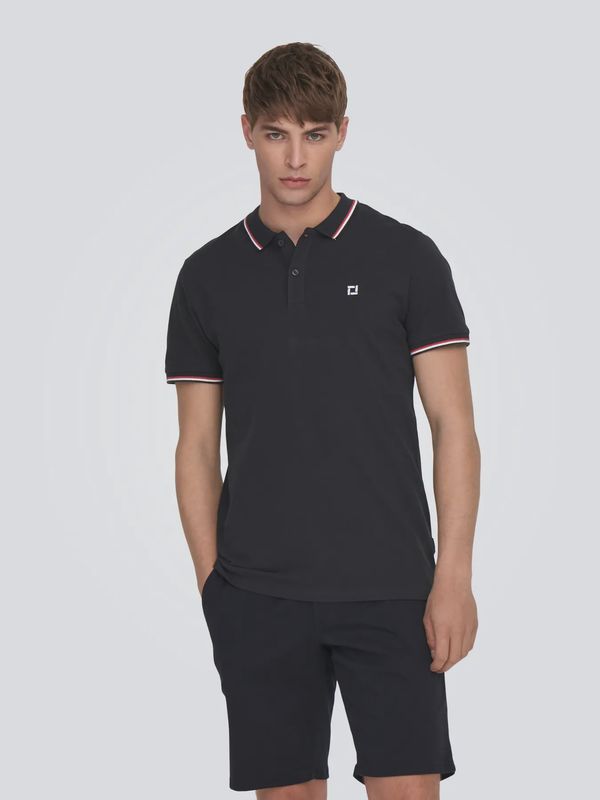 ONSFLETCHER SLIM SS POLO DARK NAVY/BRIGHT WHITE 22024827