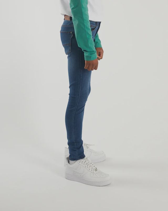 OSMAND SKINNY KNITTED JEAN KIDS MID WASH DKB 987086