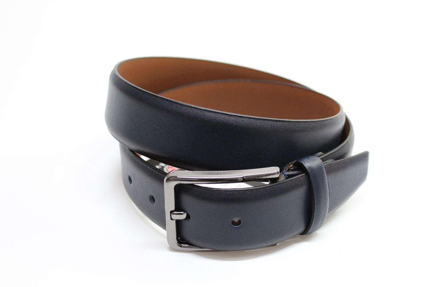 CYPRUS LEATHER TROUSER BELT SWBL 1004 NAVY