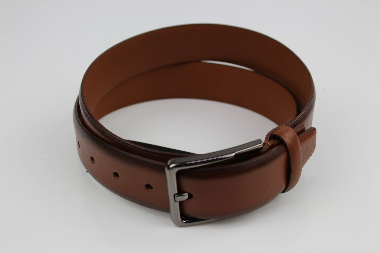 CYPRUS LEATHER TROUSER BELT SWBL 1004 DARK TAN