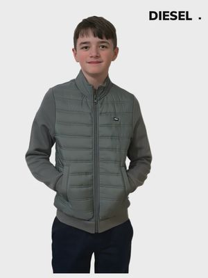 GIBSON ZIP THROUGH KIDS OLIVE DKB 1019636