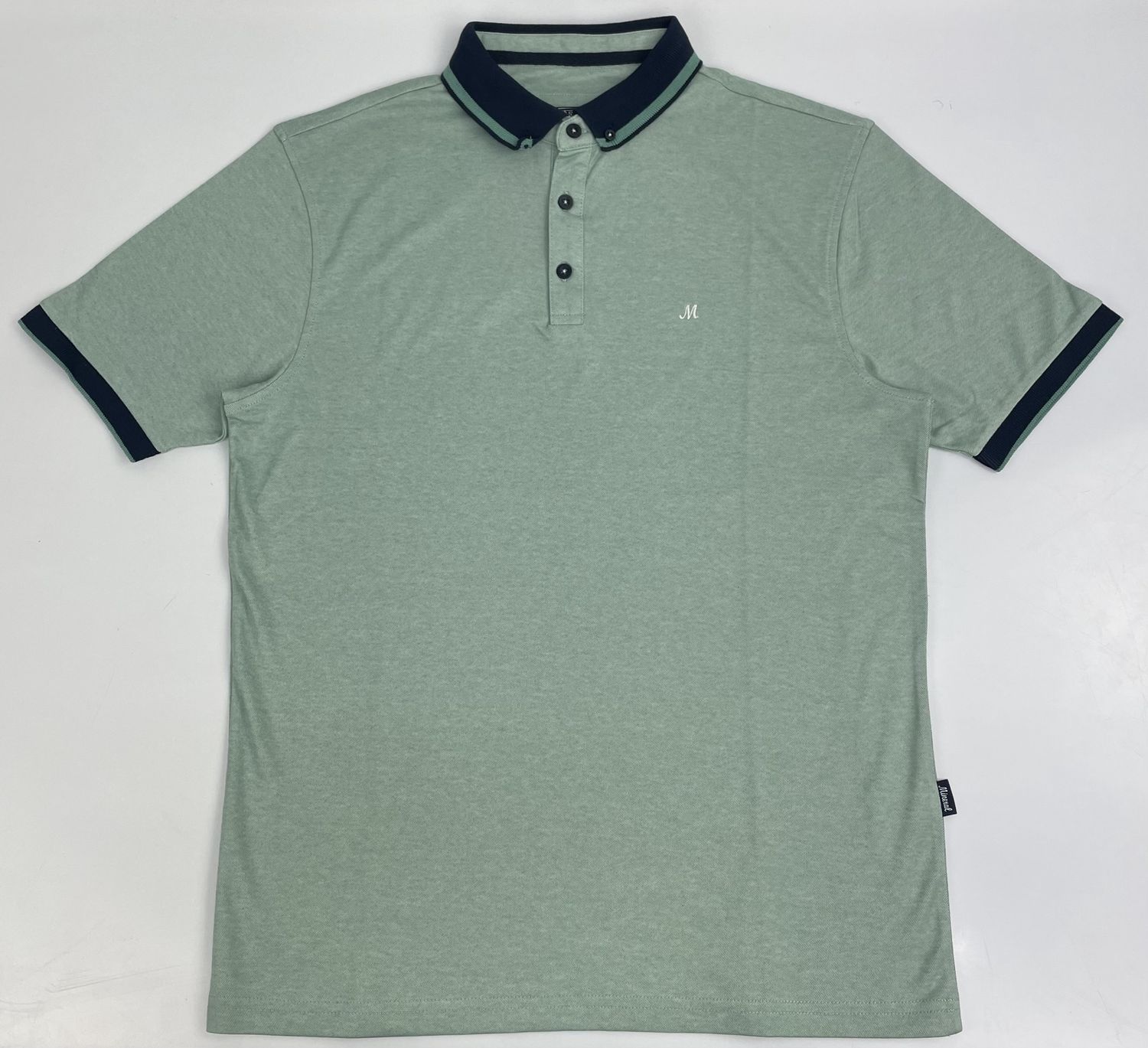 ML213115 MARIX 50/50 COTTON ACRYLIC POLO GREEN MARL