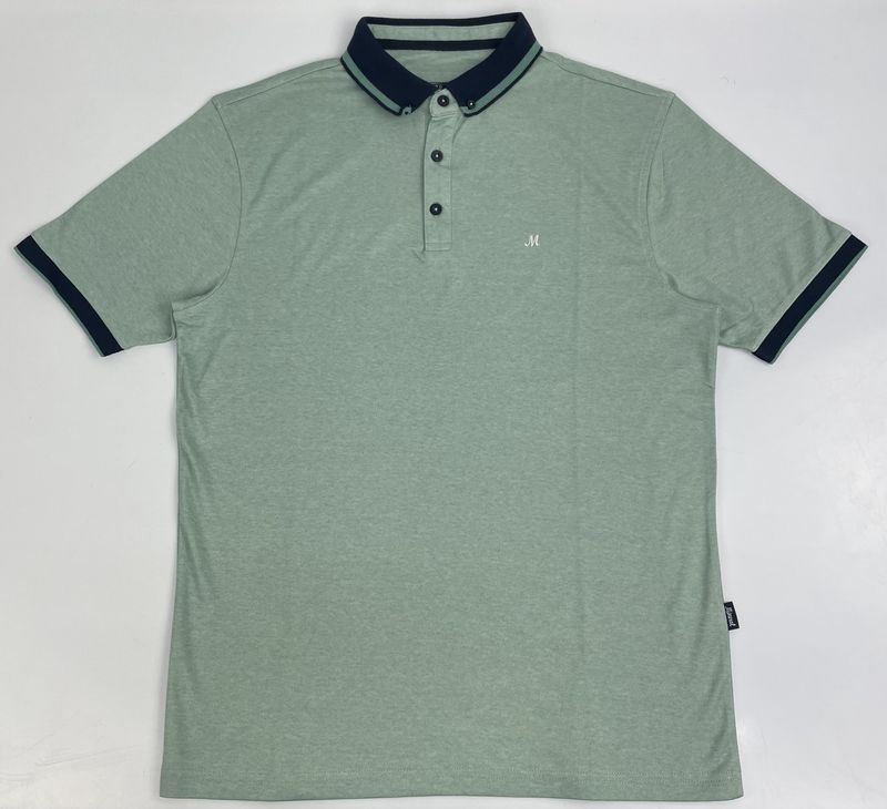 ML213115 MARIX 50/50 COTTON ACRYLIC POLO GREEN MARL