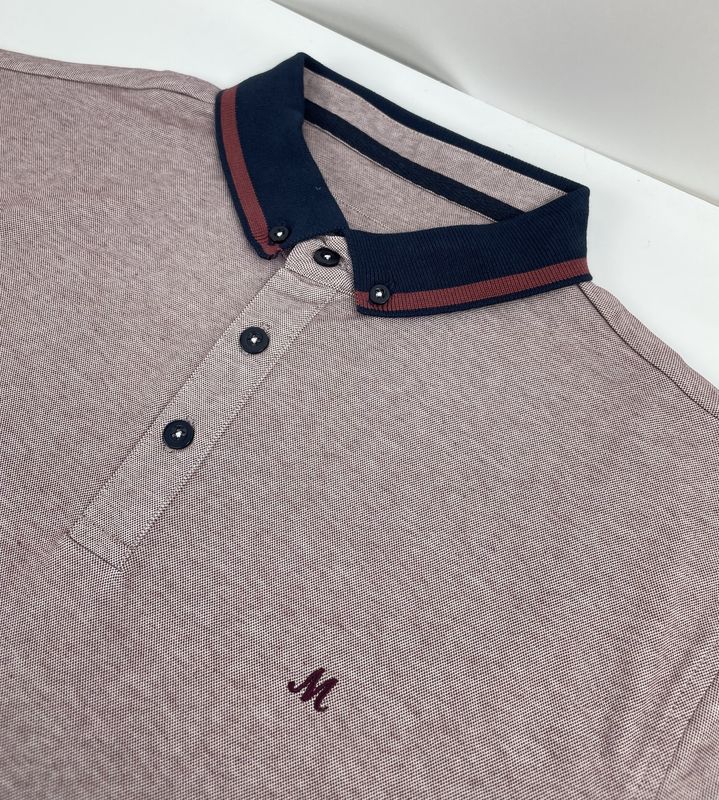 ML213115 MARIX 50/50 COTTON ACRYLIC POLO BURGUNDY