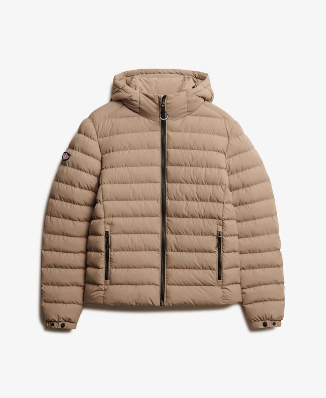 SUPERDRY HOODED FUJI PADDED JACKET WINTER TWIG BEIGE M5012290A