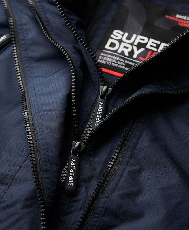 SUPERDRY HOODED MTN WINDBREAKER JACKET ECLIPSE NAVY M5012100A