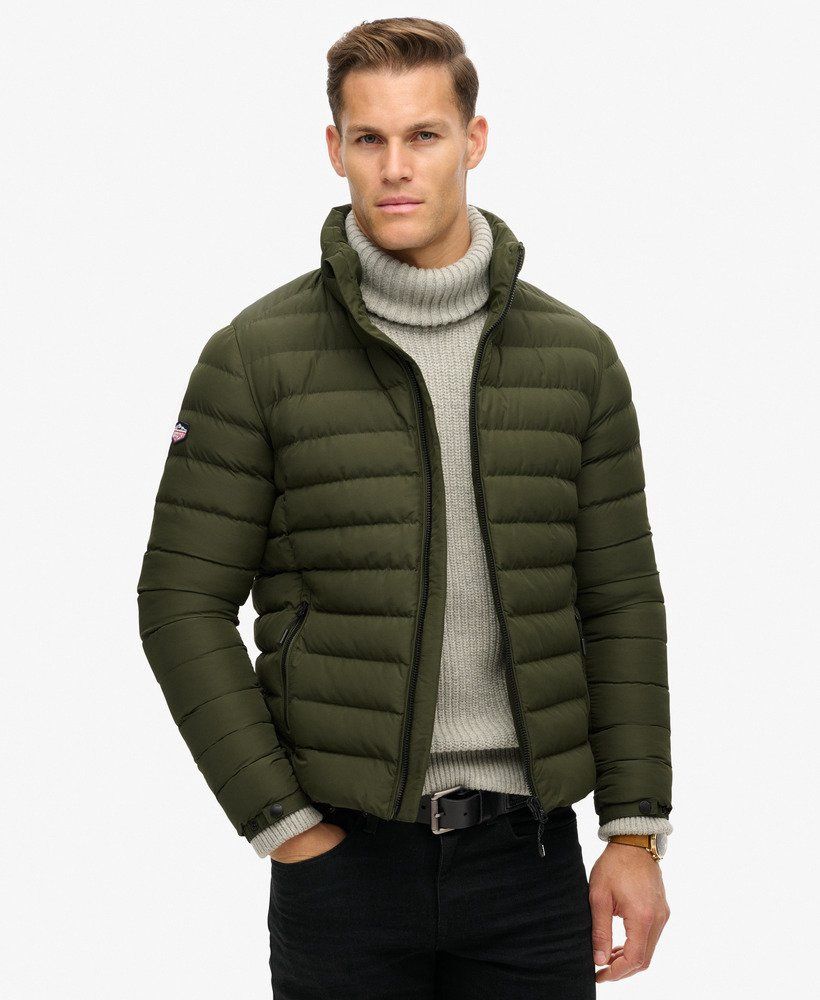 SUPERDRY FUJI PRINT PADDED JACKET DARK MOSS GREEN M5011757A