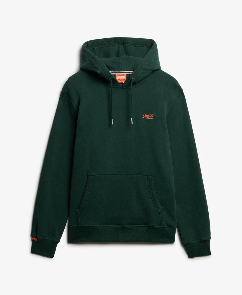 SUPERDRY ESSENTIAL LOGO HOODIE HB ENAMEL GREEN/ORANGE M2014404A