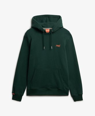 SUPERDRY ESSENTIAL LOGO HOODIE HB ENAMEL GREEN/ORANGE M2014404A