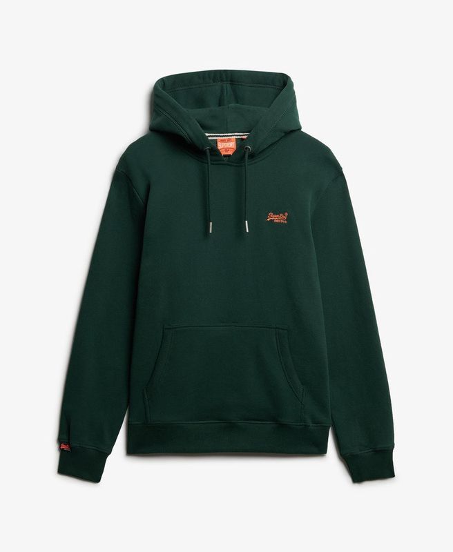 SUPERDRY ESSENTIAL LOGO HOODIE HB ENAMEL GREEN/ORANGE M2014404A