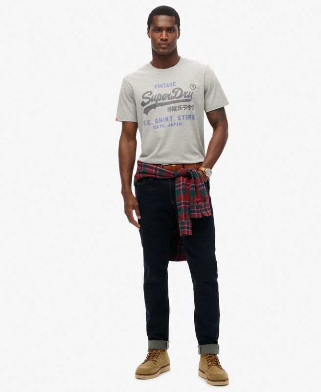 SUPERDRY VL HERITAGE RELAXED TEE COLLEGE GREY MARL M1012216A