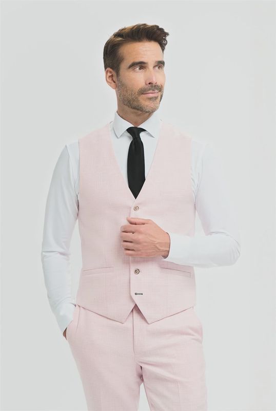 MENS TROPEZ WAISTCOAT MAUVE