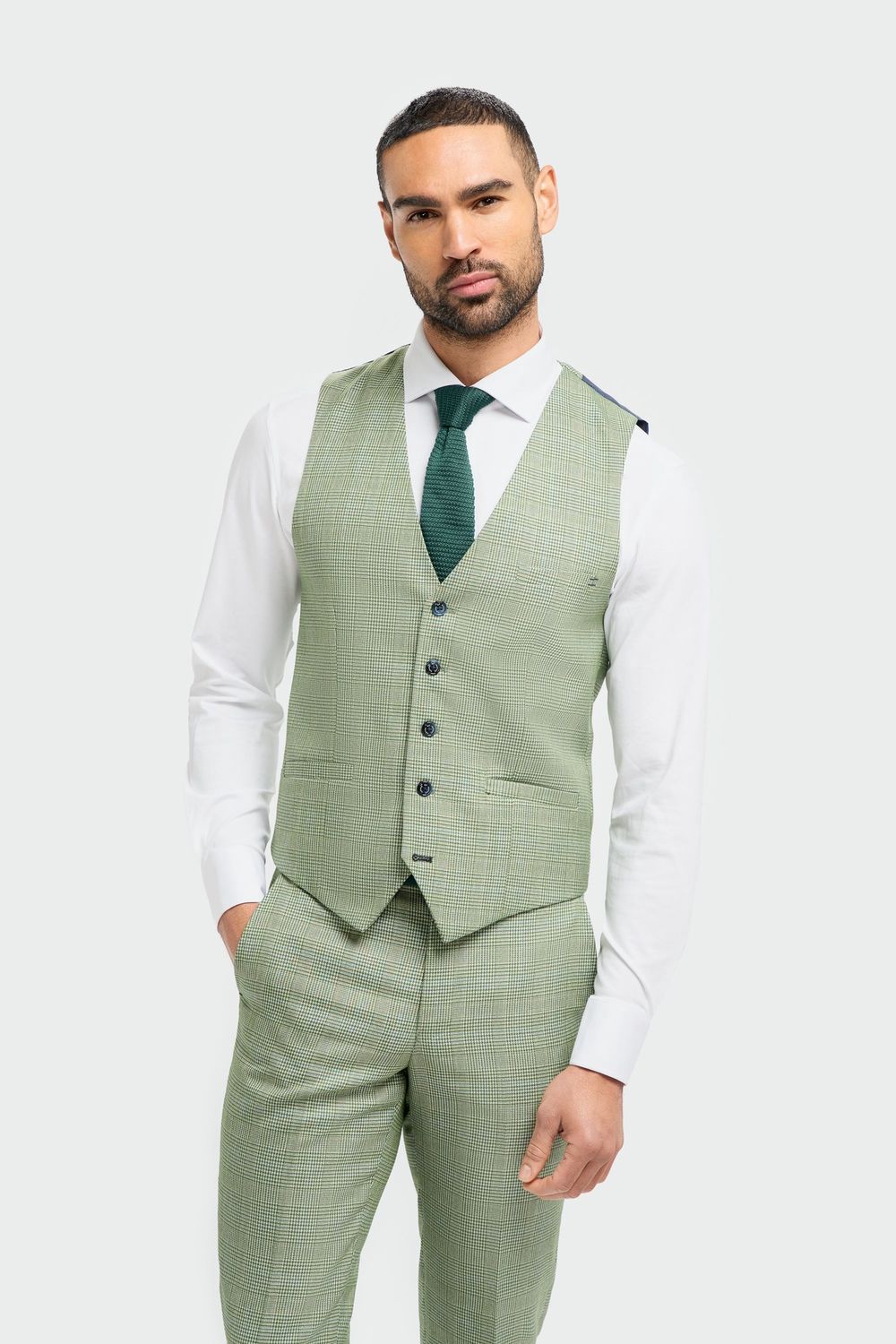 MENS CARIDI WAISTCOAT SAGE