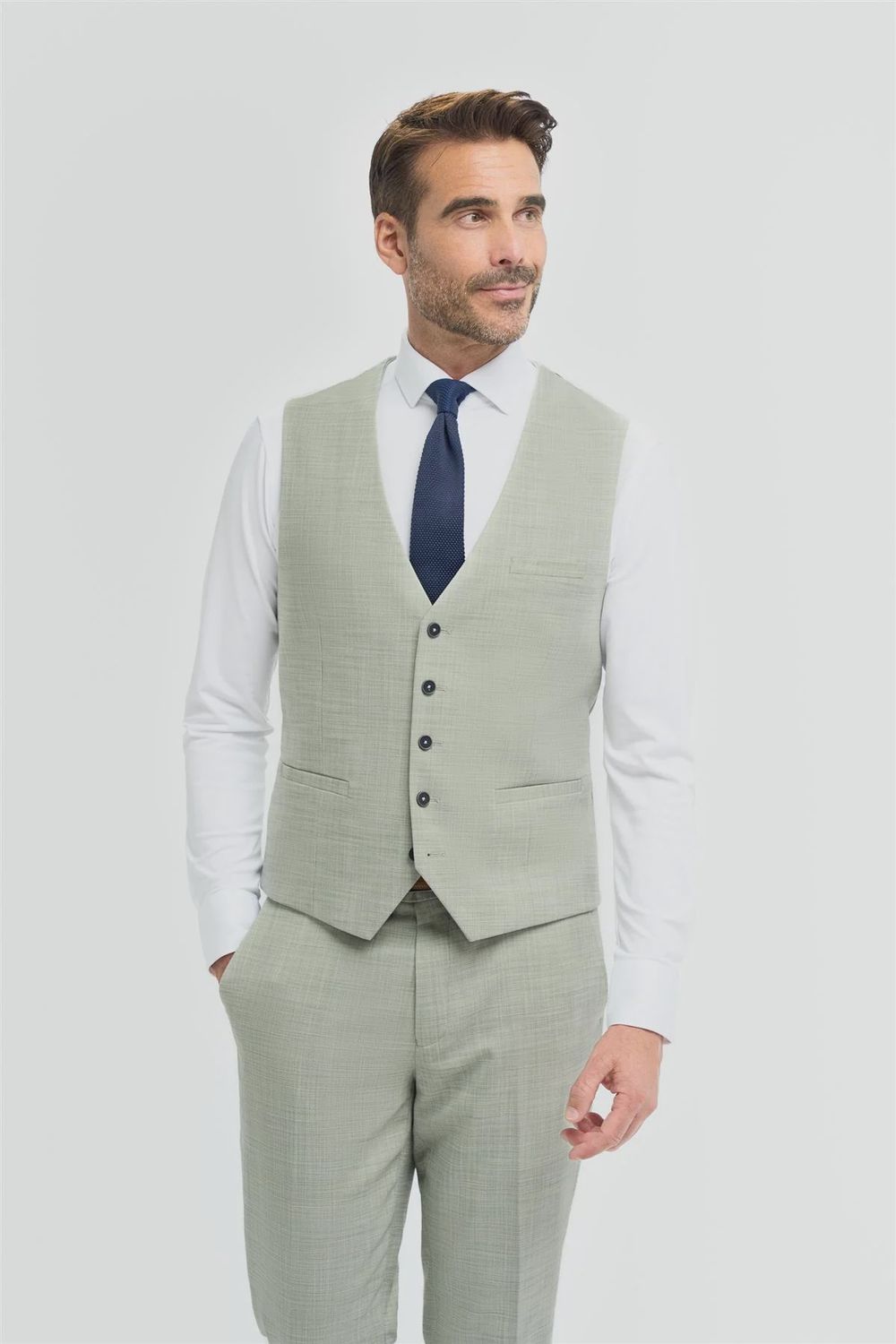 MENS CAMDEN WAISTCOAT SAGE