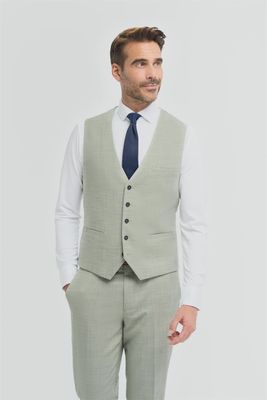MENS CAMDEN WAISTCOAT SAGE