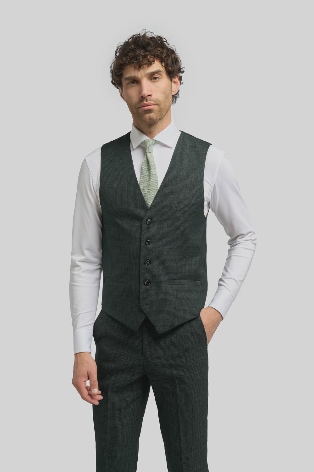 MENS CARIDI WAISTCOAT OLIVE