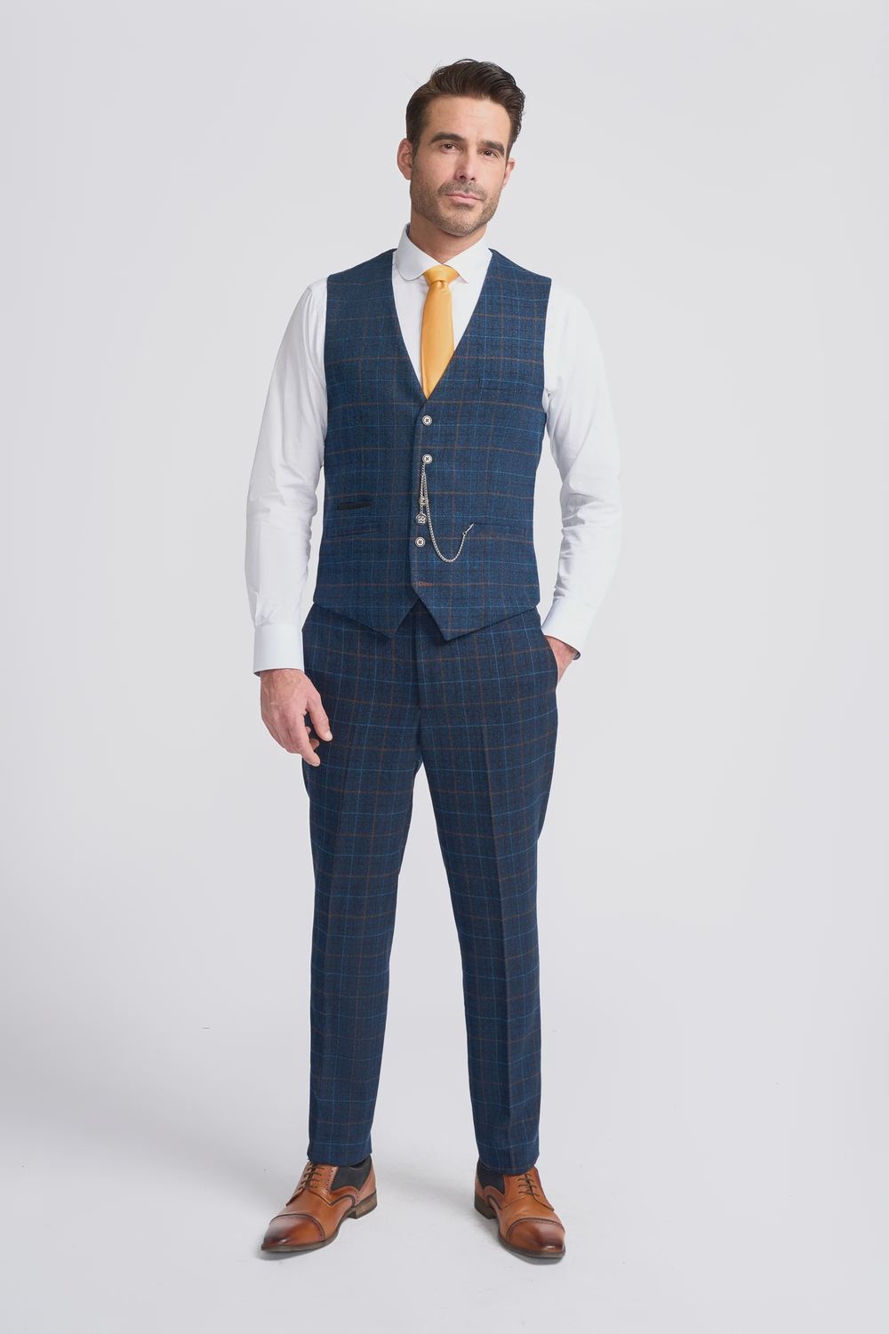 MENS CODY WAISTCOAT BLUE