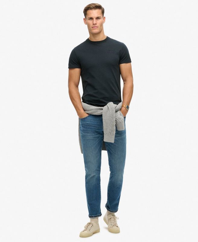 SUPERDRY ESSENTIAL LOGO EMB TEE ECLIPSE NAVY M1011245A