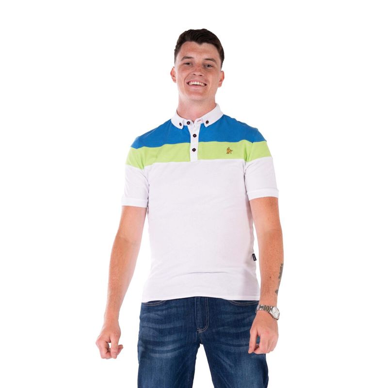 PEP PANEL POLO TOP ML211481 WHITE........OUR PRICE........