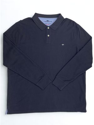1312 1701 FYNCH HATTON POLO LONGSLEEVE COL 685 NAVY