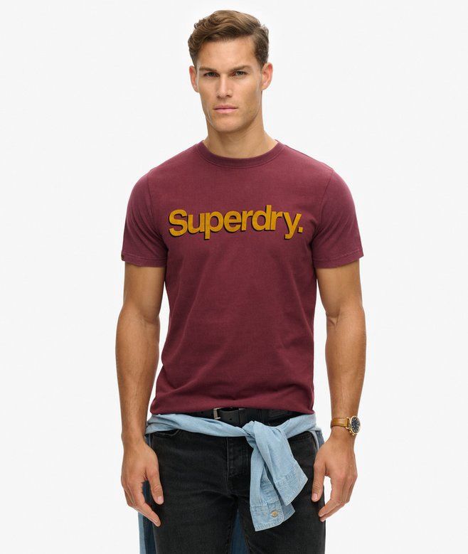 SUPERDRY CLASSIC CORE LOGO SHADOW TEE PORT RED M1012197A