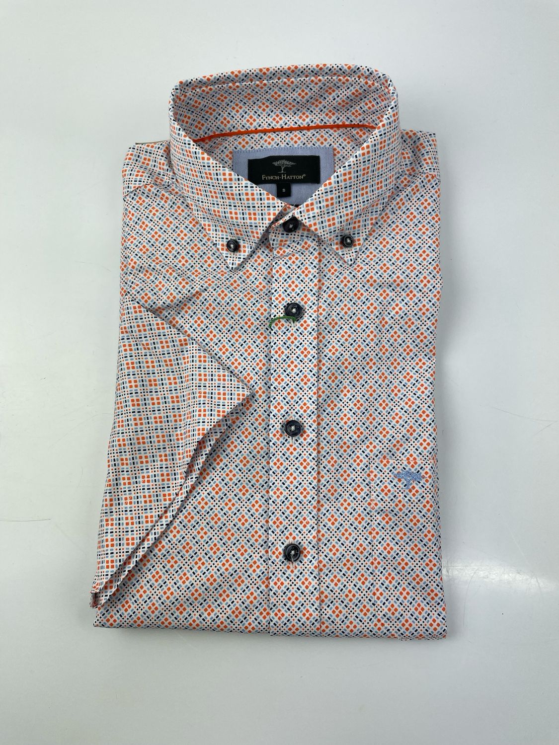 1313 8071 FYNCH HATTON SHIRT 200 TANGERINE