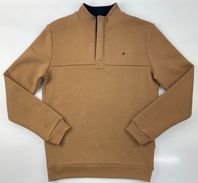 ML301581 RIDLEY 1/4 ZIPFUNNEL NECK DARK STONE