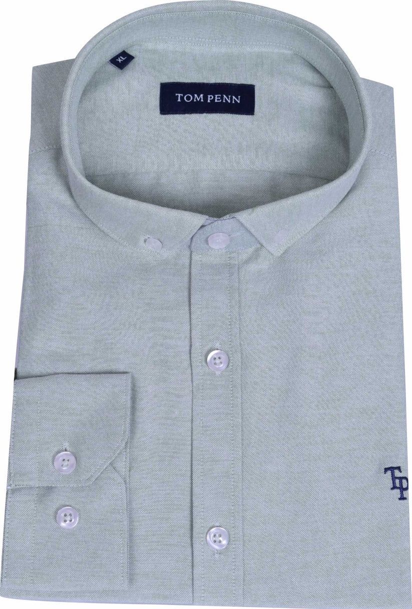 TOM PENN OXFORD LONG SLEEVE SHIRT TP 330 APPLE