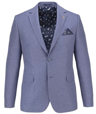 FRATELLI UNITI 1077 MARL BLUE  3PC SUIT