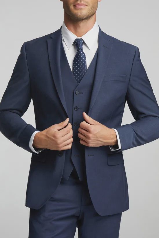 TB023/150 PREMIUM BLUE PANAMA JACKET