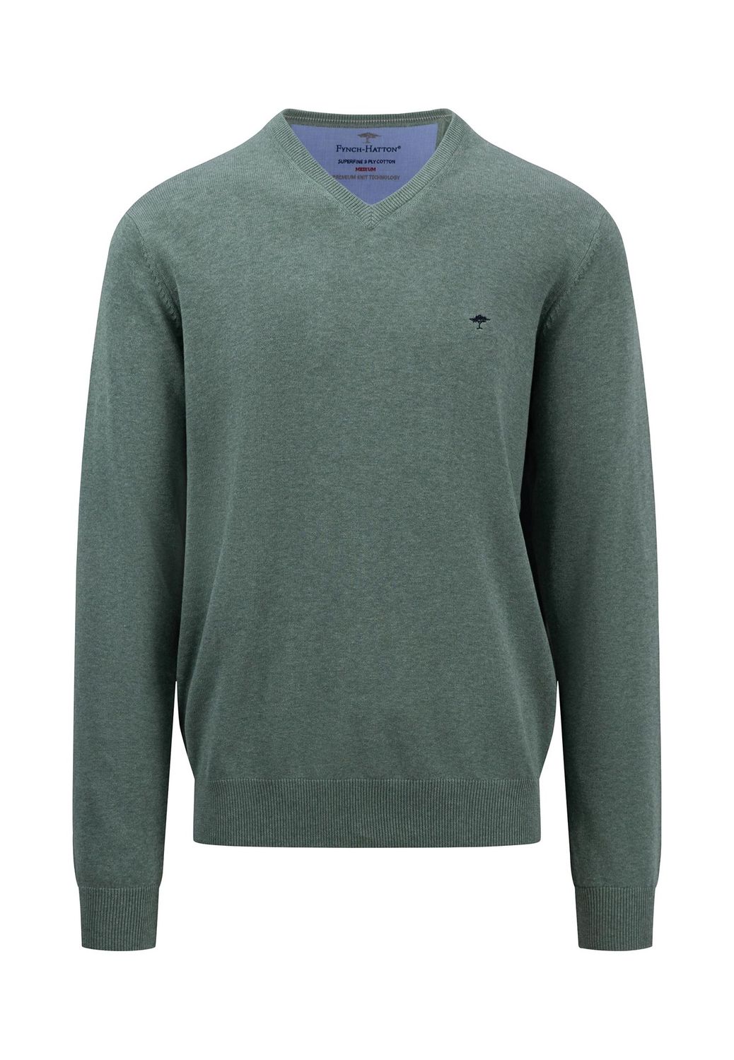 SFPK 211 FYNCH HATTON KNIT V NECK COL 708
