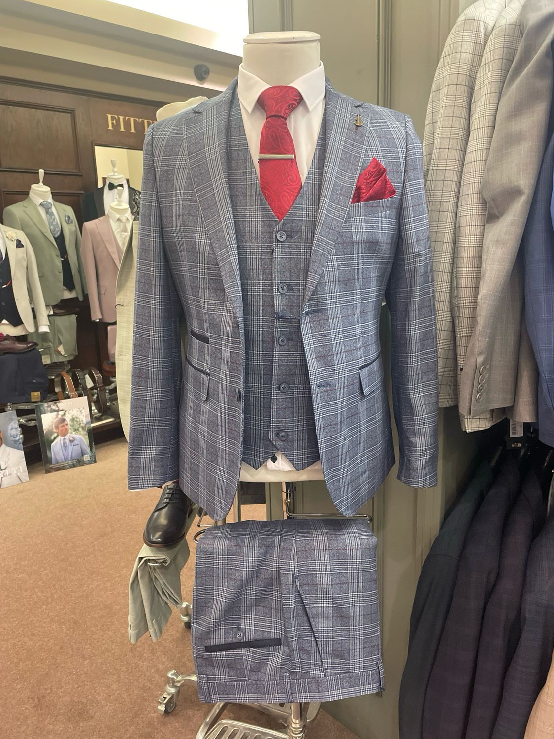 FRATELLI UNITI 1059 NAVY 3PC SUIT