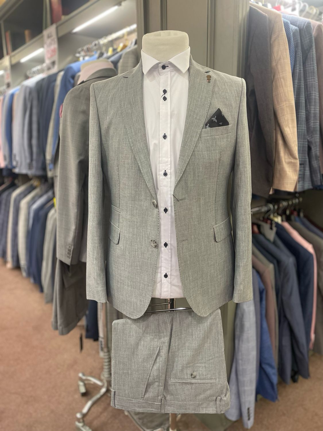 FRATELLI UNITI 1078 GREY 2PC SUIT