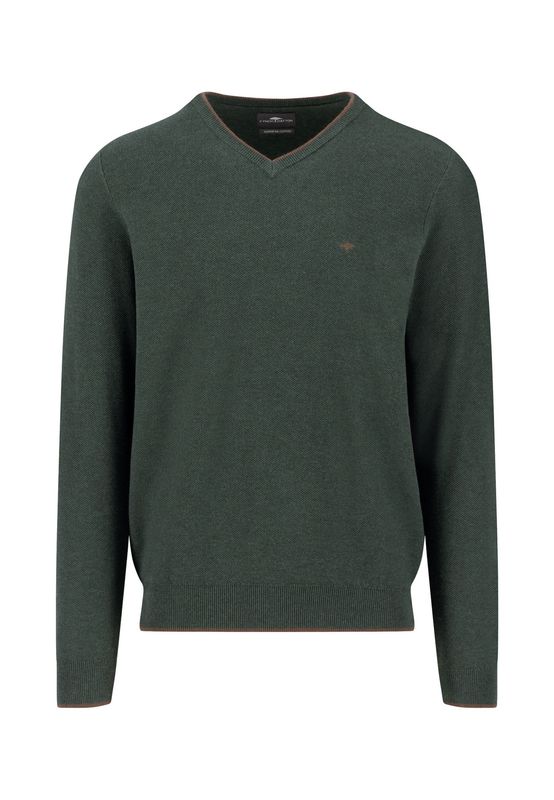 1509 221 FYNCH HATTON V/NECK KNIT COL 737