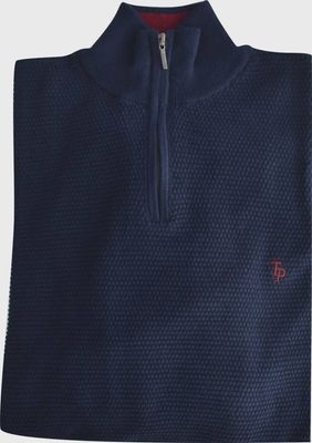 TOM PENN 1/4 ZIP NAVY TP065K