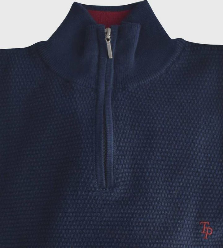 TOM PENN 1/4 ZIP NAVY TP065K