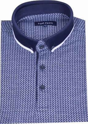 TOM PENN KNITTED POLO NAVY TPP958