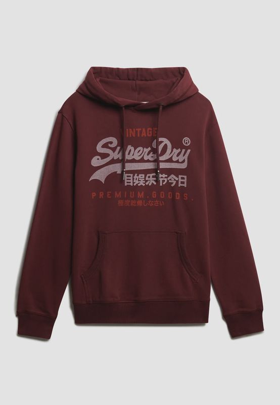 SUPERDRY VL DUO CLASSIC HOOD PORT RED M2014380A