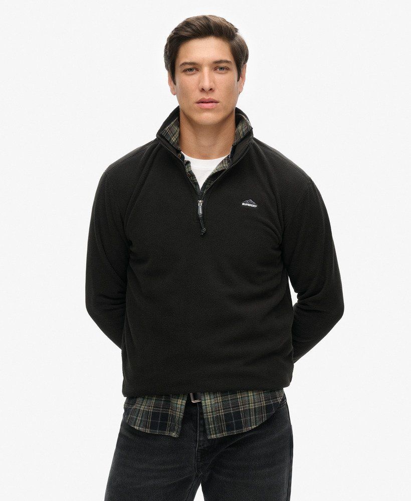 SUPERDRY POLAR FLEECE HALF ZIP CHARCOAL M2014194A