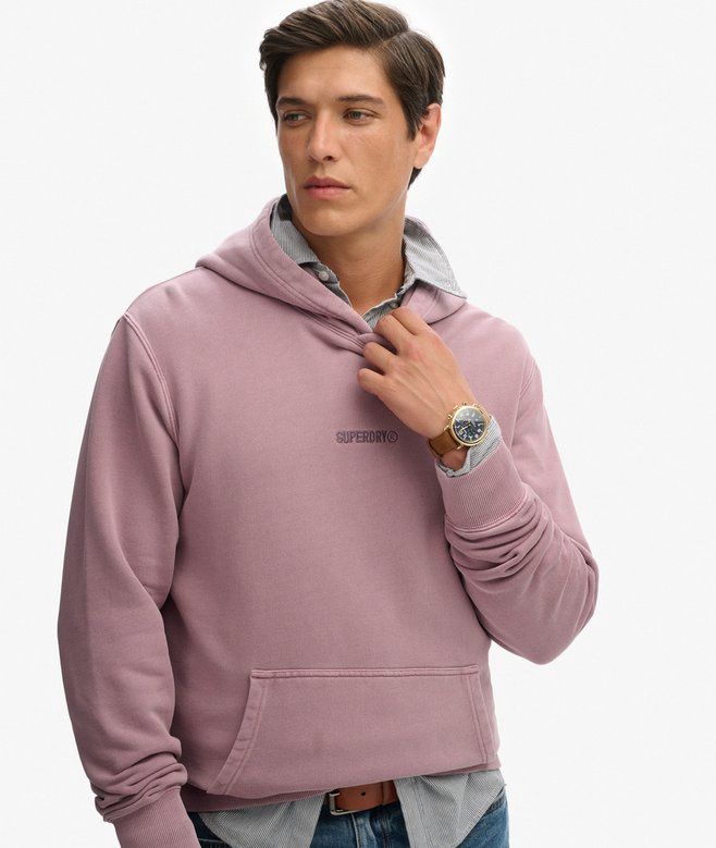 SUPERDRY MICRO LOGO HOOD DRY ELDERBERRY M2014031A
