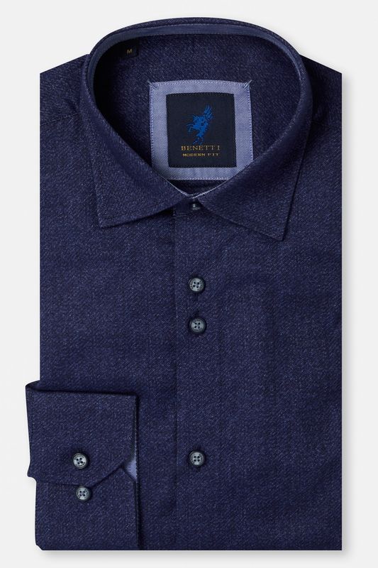 MARTY CASUAL SHIRT INDIGO M/F