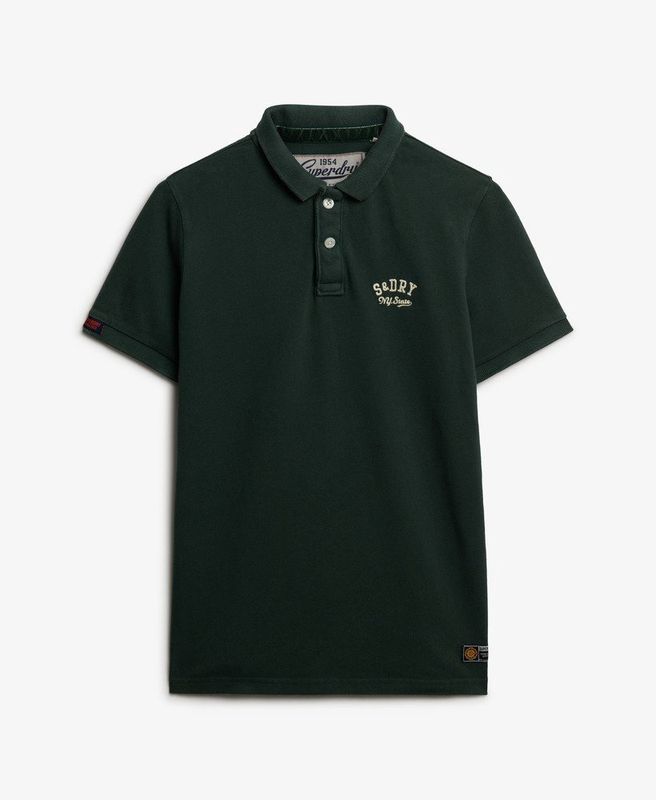 SUPERDRY VINTAGE ATHLETIC EMB POLO EAGLE GREEN M1110449A