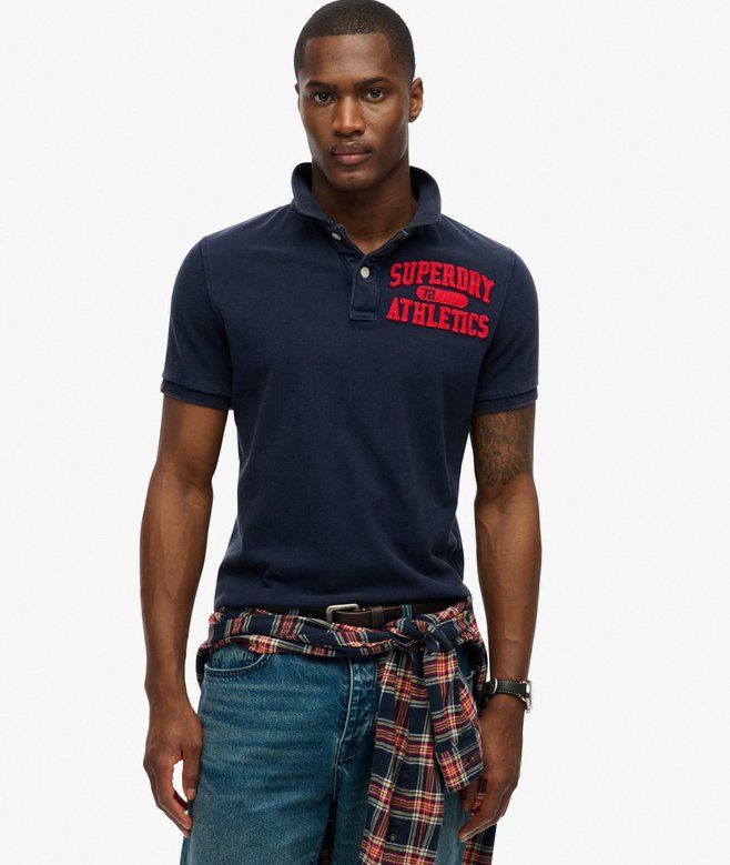 SUPERDRY VINTAGE ATHLETIC POLO RICH NAVY M1110396A