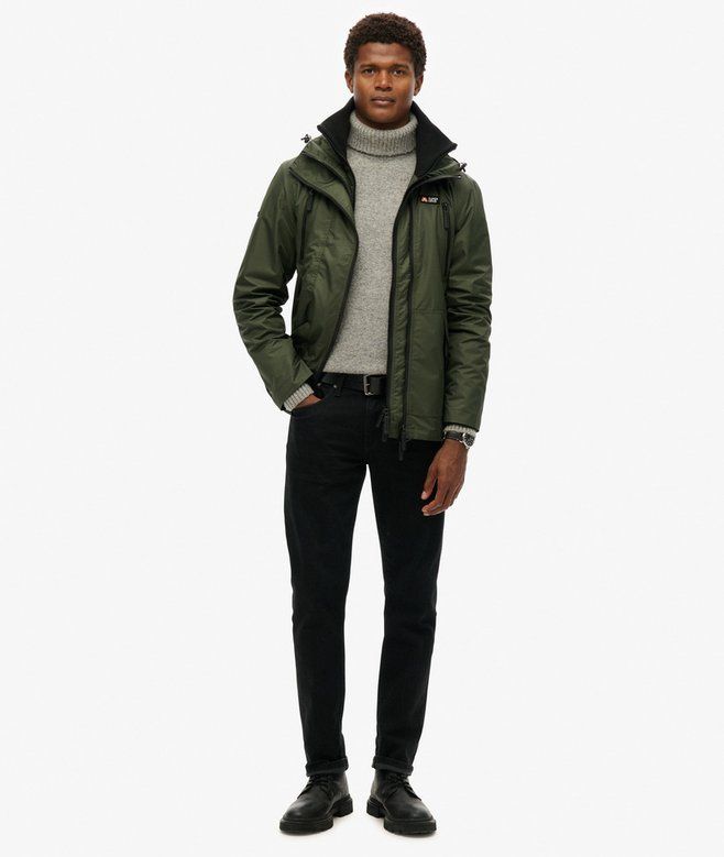 SUPERDRY HOODED MTN WINDBREAKER JACKET SURPLUS GOODS OLIVE GREEN M5012100A